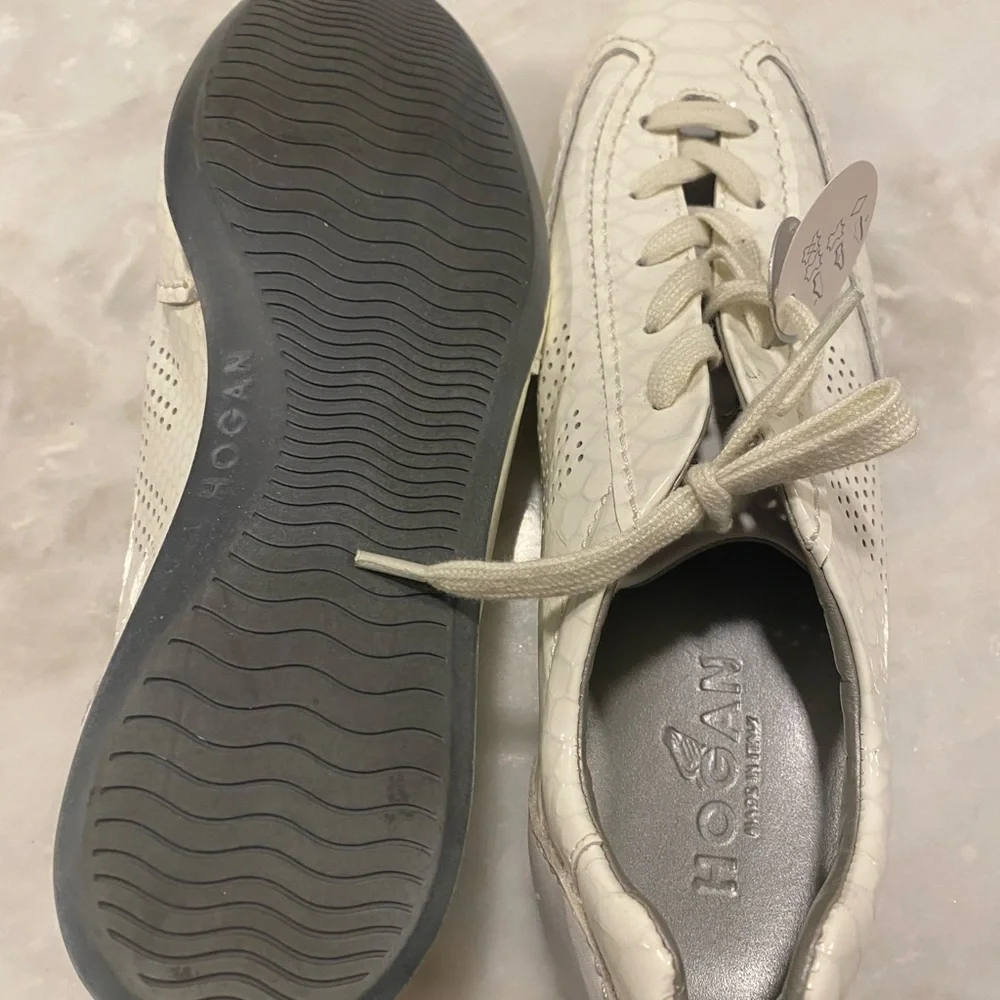 NWOT Hogan leather trainers / sneakers. made in Italy - Picture 7 of 12